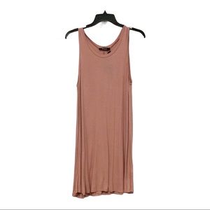 42 Pops pink sleeveless knit trapeze dress‎